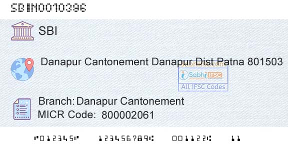 State Bank Of India Danapur CantonementBranch 