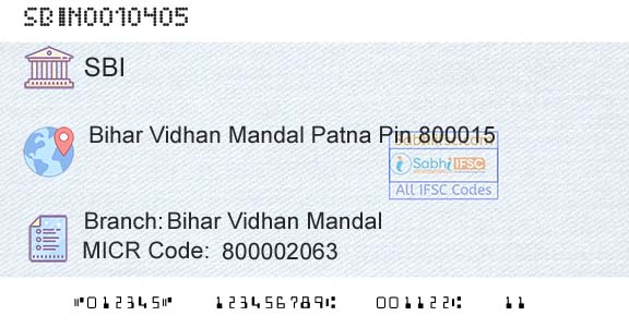 State Bank Of India Bihar Vidhan MandalBranch 