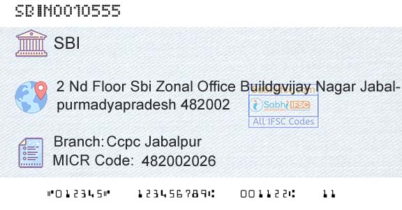 State Bank Of India Ccpc JabalpurBranch 