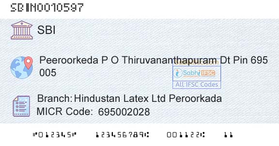 State Bank Of India Hindustan Latex Ltd PeroorkadaBranch 