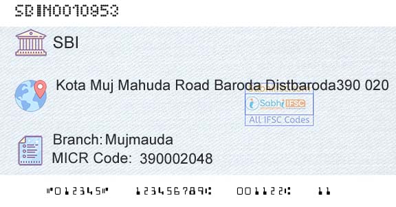 State Bank Of India MujmaudaBranch 