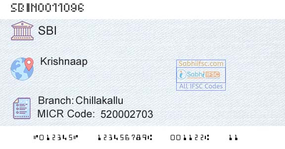 State Bank Of India ChillakalluBranch 