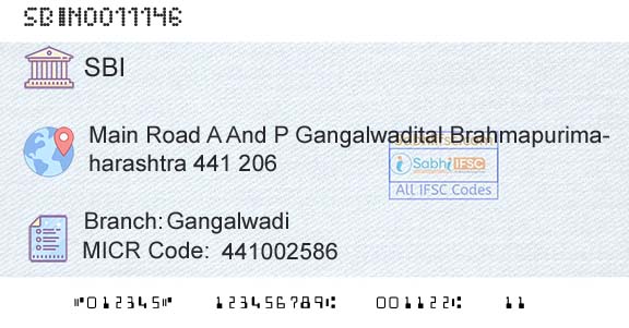 State Bank Of India GangalwadiBranch 