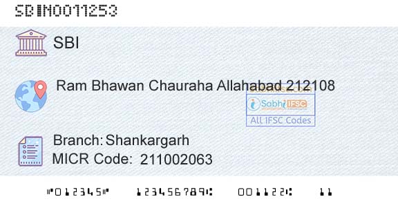 State Bank Of India ShankargarhBranch 