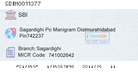 State Bank Of India SagardighiBranch 