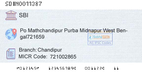 State Bank Of India ChandipurBranch 