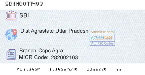 State Bank Of India Ccpc AgraBranch 