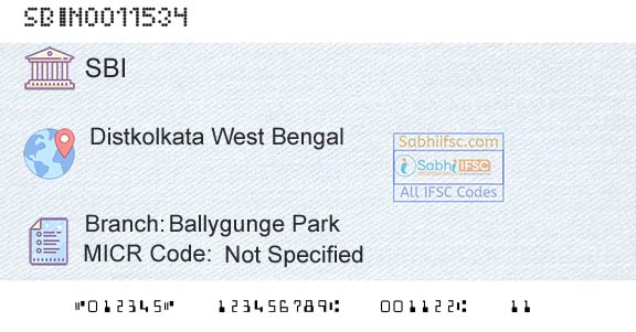 State Bank Of India Ballygunge ParkBranch 