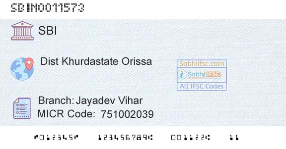 State Bank Of India Jayadev ViharBranch 