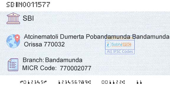 State Bank Of India BandamundaBranch 