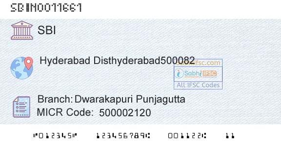 State Bank Of India Dwarakapuri PunjaguttaBranch 