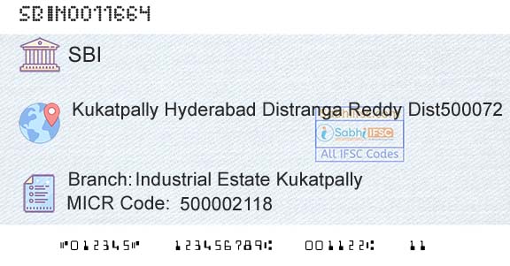State Bank Of India Industrial Estate KukatpallyBranch 