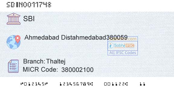 State Bank Of India ThaltejBranch 