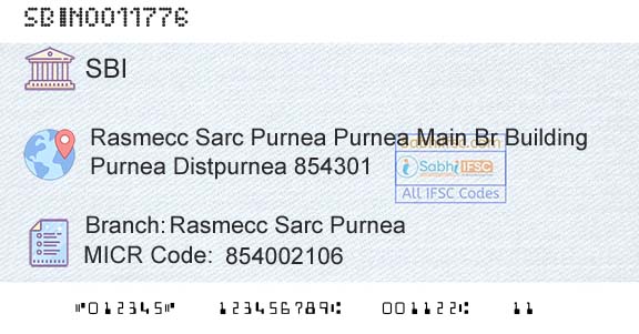 State Bank Of India Rasmecc Sarc PurneaBranch 