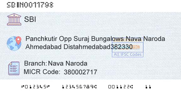 State Bank Of India Nava NarodaBranch 