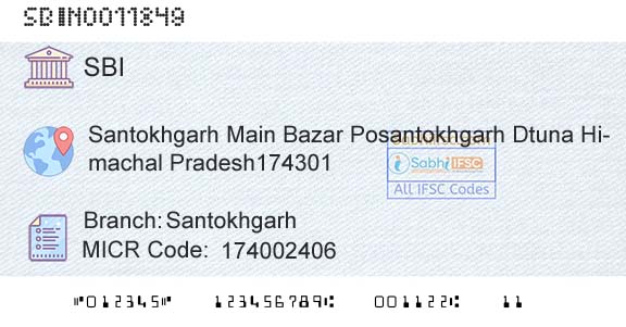 State Bank Of India SantokhgarhBranch 