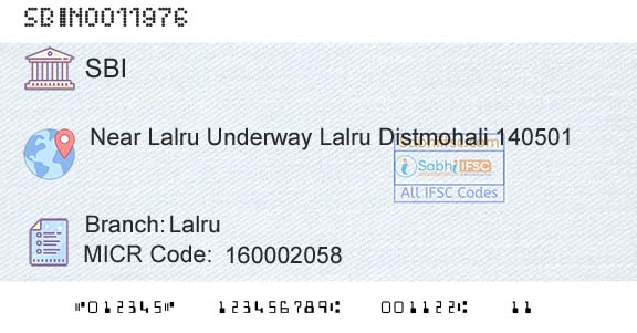 State Bank Of India LalruBranch 