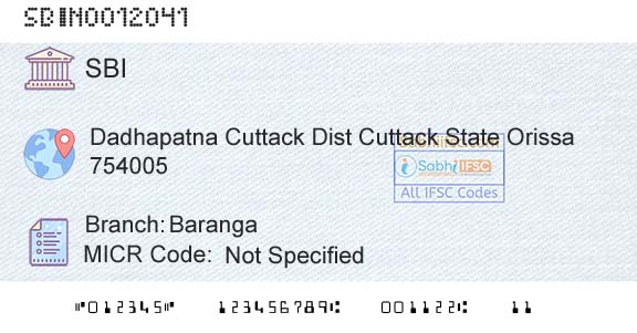 State Bank Of India BarangaBranch 
