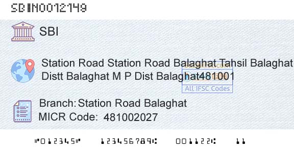 State Bank Of India Station Road BalaghatBranch 