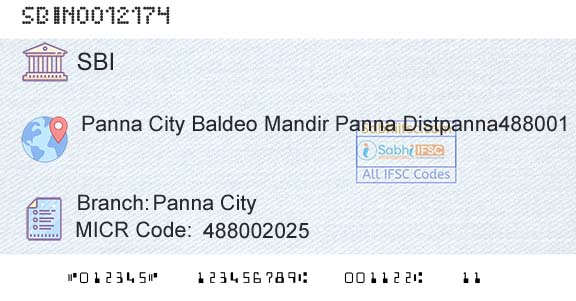 State Bank Of India Panna CityBranch 