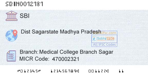 State Bank Of India Medical College Branch SagarBranch 