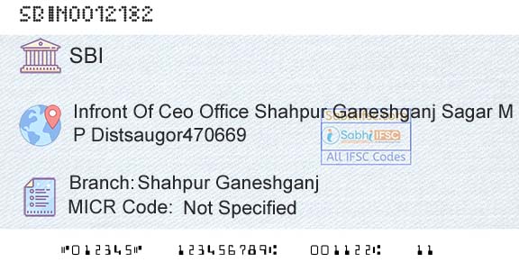 State Bank Of India Shahpur Ganeshganj Branch 