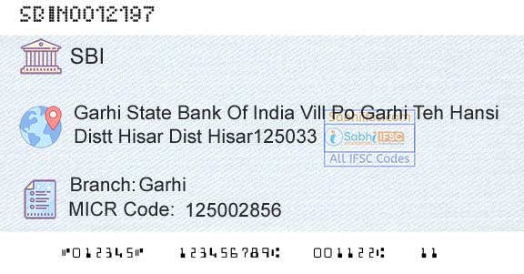 State Bank Of India GarhiBranch 