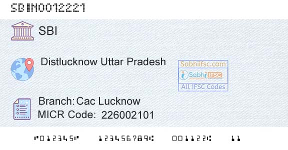 State Bank Of India Cac LucknowBranch 