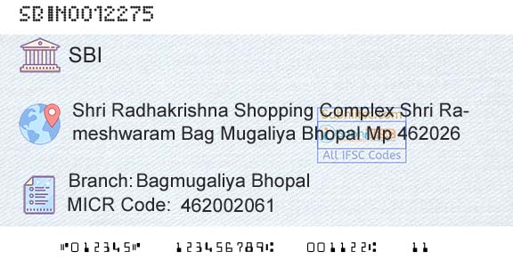 State Bank Of India Bagmugaliya BhopalBranch 