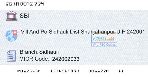 State Bank Of India SidhauliBranch 