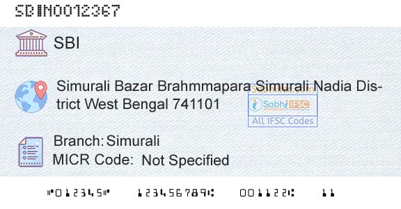 State Bank Of India SimuraliBranch 