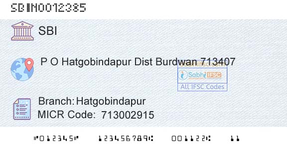 State Bank Of India HatgobindapurBranch 