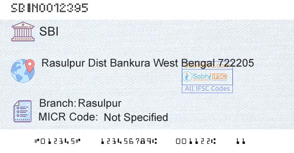 State Bank Of India RasulpurBranch 