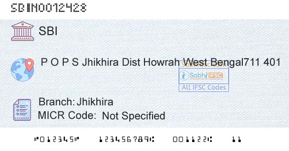State Bank Of India JhikhiraBranch 