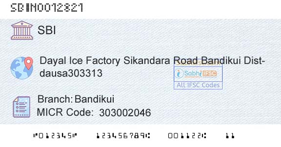 State Bank Of India BandikuiBranch 