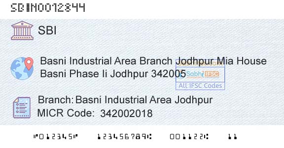 State Bank Of India Basni Industrial Area JodhpurBranch 