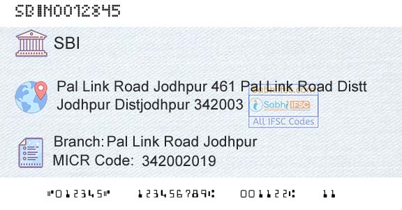State Bank Of India Pal Link Road JodhpurBranch 