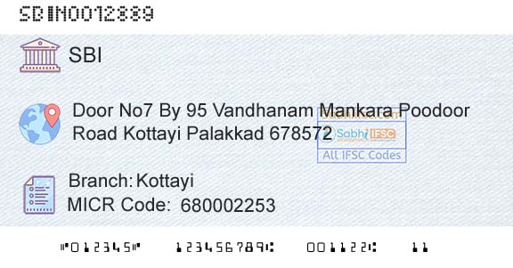 State Bank Of India KottayiBranch 