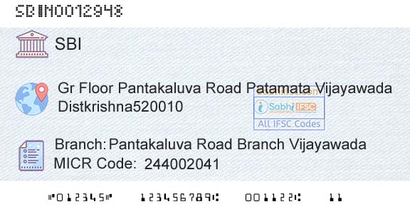 State Bank Of India Pantakaluva Road Branch VijayawadaBranch 
