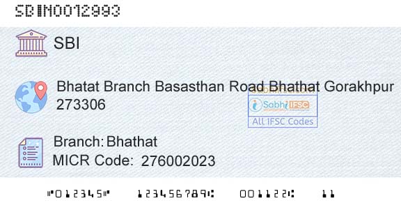 State Bank Of India BhathatBranch 