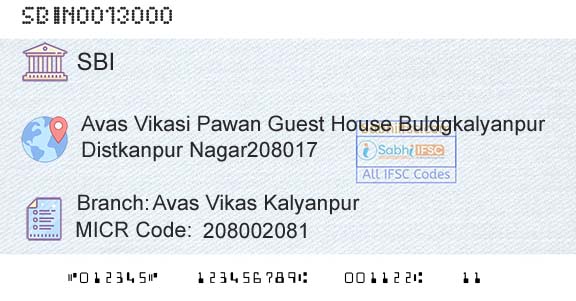 State Bank Of India Avas Vikas KalyanpurBranch 