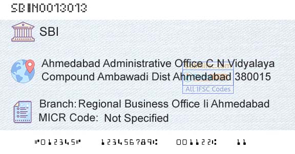 State Bank Of India Regional Business Office Ii AhmedabadBranch 