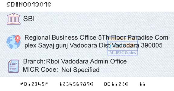 State Bank Of India Rboi Vadodara Admin OfficeBranch 