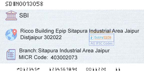 State Bank Of India Sitapura Industrial Area JaipurBranch 