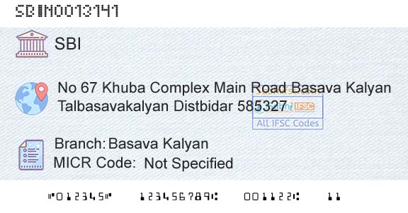 State Bank Of India Basava KalyanBranch 