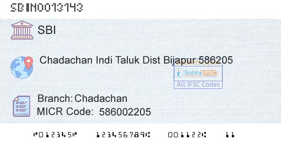 State Bank Of India ChadachanBranch 