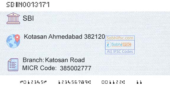 State Bank Of India Katosan RoadBranch 