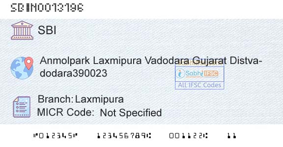 State Bank Of India LaxmipuraBranch 