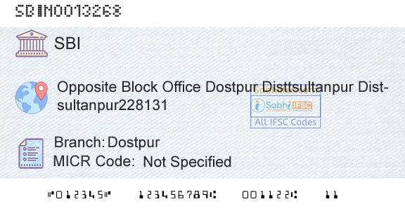 State Bank Of India DostpurBranch 