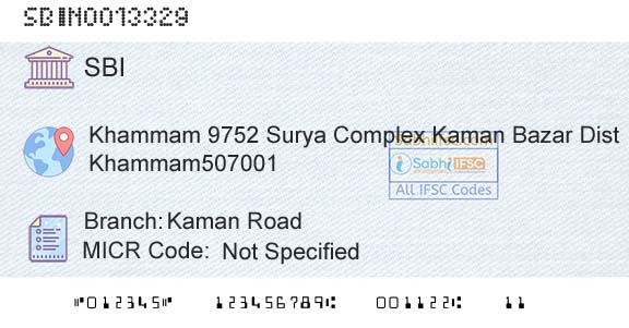 State Bank Of India Kaman RoadBranch 